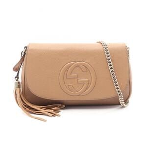 Gucci Soho Interlocking G Shoulder Bag/Handbag in Brown Leather (536224)